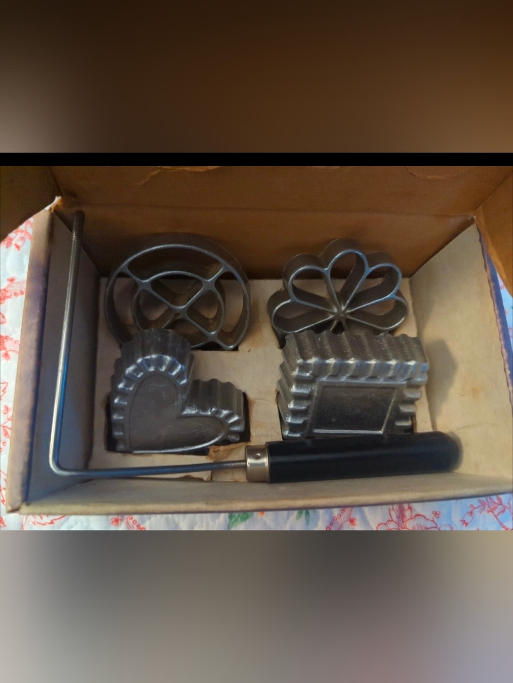 Vintage Double Rosette Iron And Timbale Iron Patty Shell Molds Nordic Ware - Picture 7 of 7